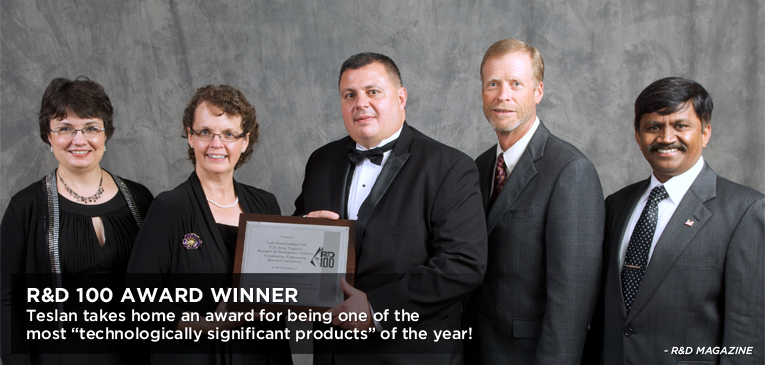R&D 100 Award Winner: Teslan takes home an award for being one of the most technologically significant products of the year!